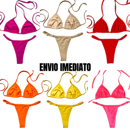 Biquíni Marquinha de Fita Fio Dental Cortininha Verão
