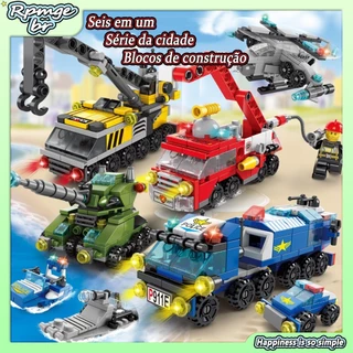 Blocos de Montar -Brinquedos Educativos city 3D Blocos de construção 147 PCs Tijolos Para Crianças-6 e m 1 vc - Quebra Cabeça Infantil