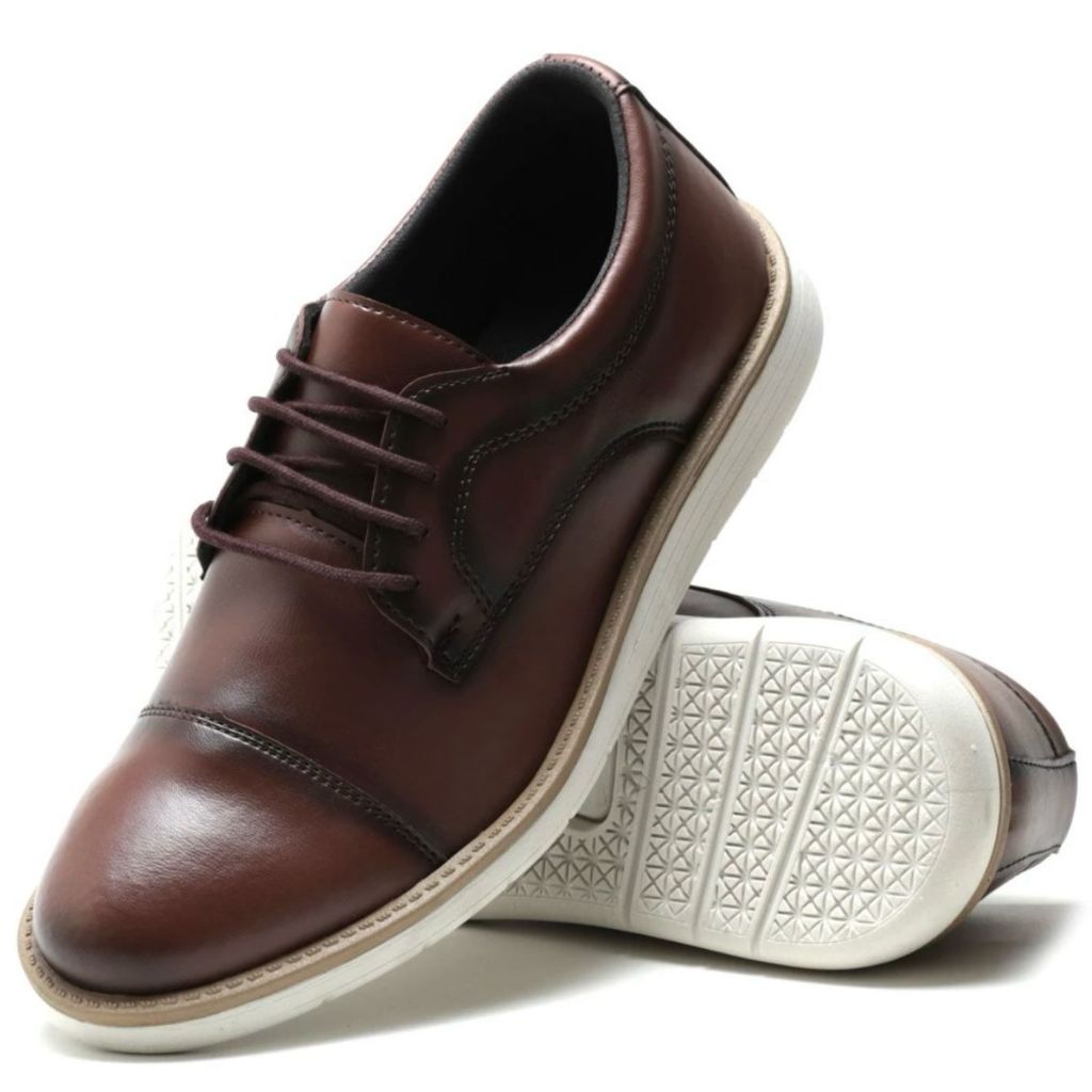 Sapato Oxford Inglês Feito a Couro Legitimo Bovino Costurado Mega Confortável e Leve Envio em até 12 Horas!!