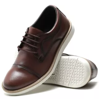 Sapato Oxford Inglês Feito a Couro Legitimo Bovino Costurado Mega Confortável e Leve Envio em até 12 Horas!!