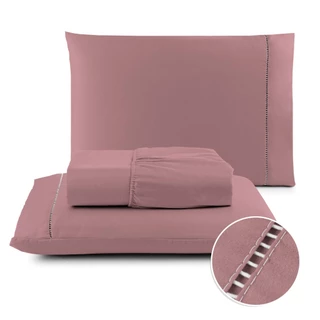 Jogo De Lençol 400 Fios Ponto Palito Cama Queen Saldão em Oferta na Shopee