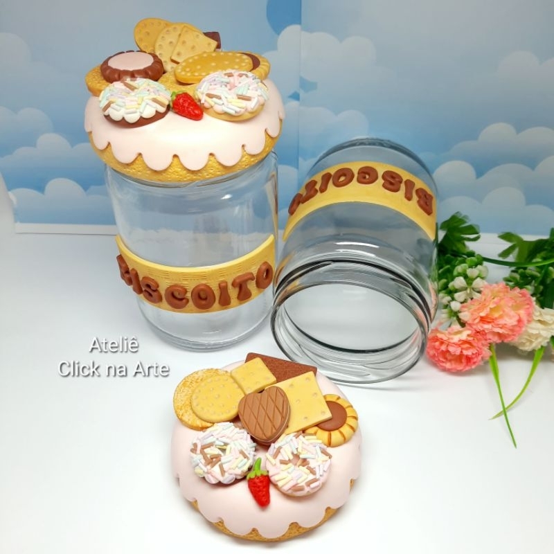 Decorado em biscuit e personalizado com biscuit de biscuit | Shopee Brasil