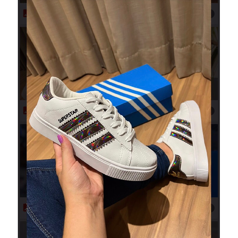 Adidas superstar multicolor sale femme