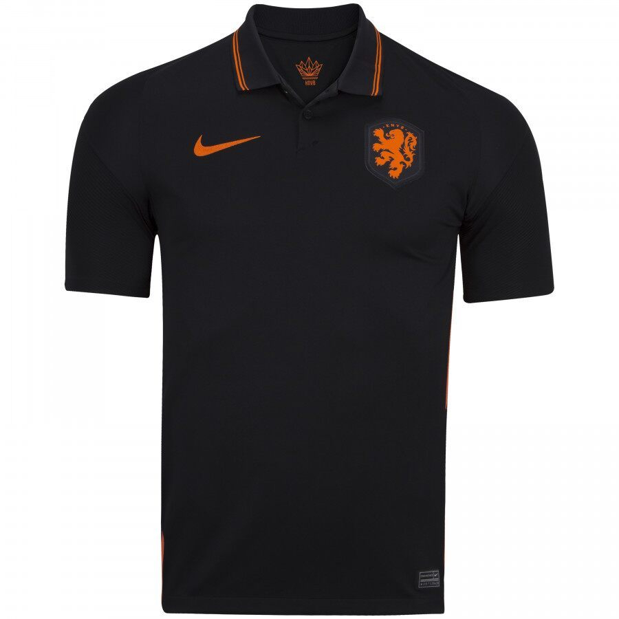 Camisa da Seleção da Holanda Preta em Oferta