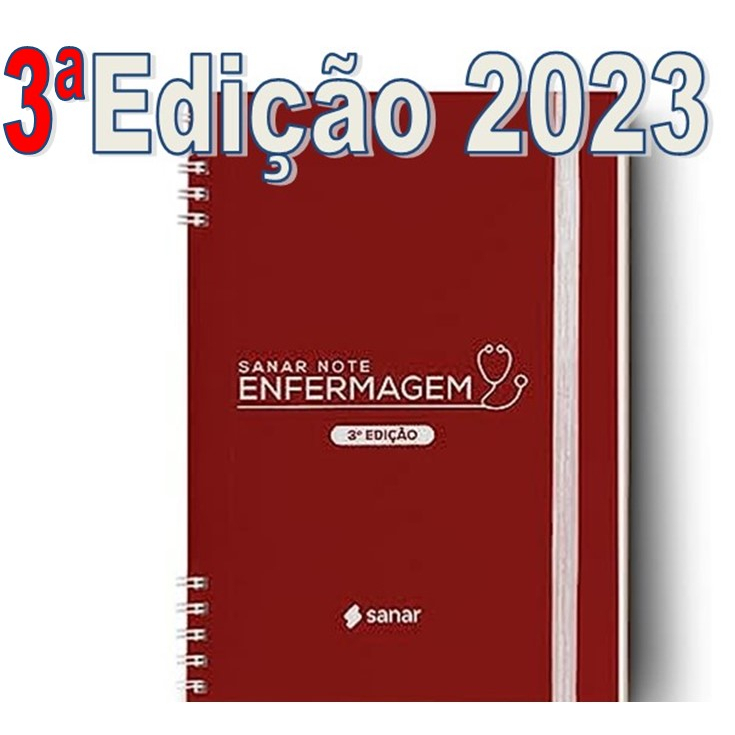 Kit Com 10 Sanar Note De Enfermagem 3ª Edição 2023 Shopee Brasil