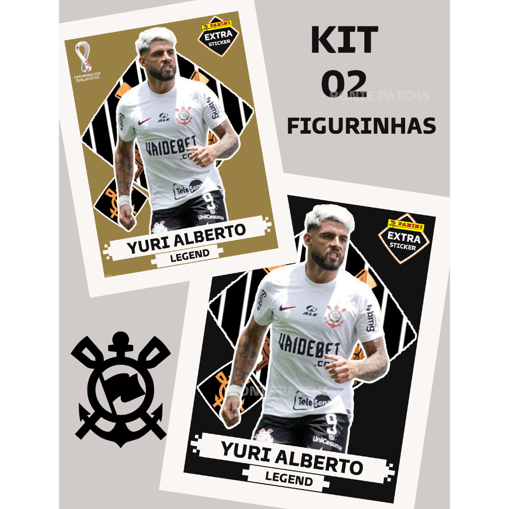 PACK COM 2 Figurinhas LEGEND GOLD e LEGEND BLACK - YURI ALBERTO ...