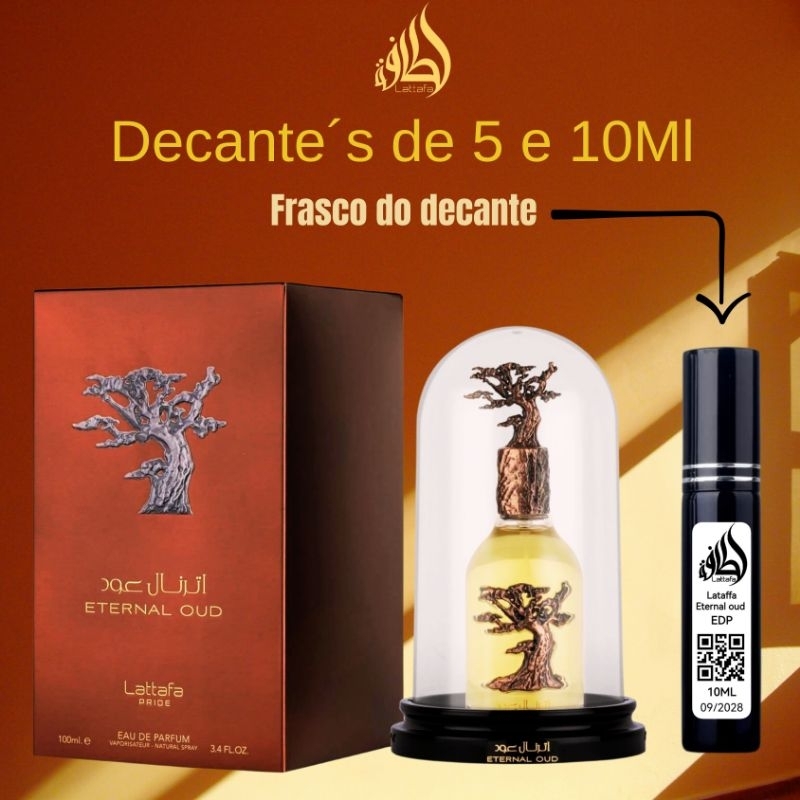 Perfume Árabe Masculino, Eternal Oud. Decate de 5 e 10ML. | Shopee Brasil