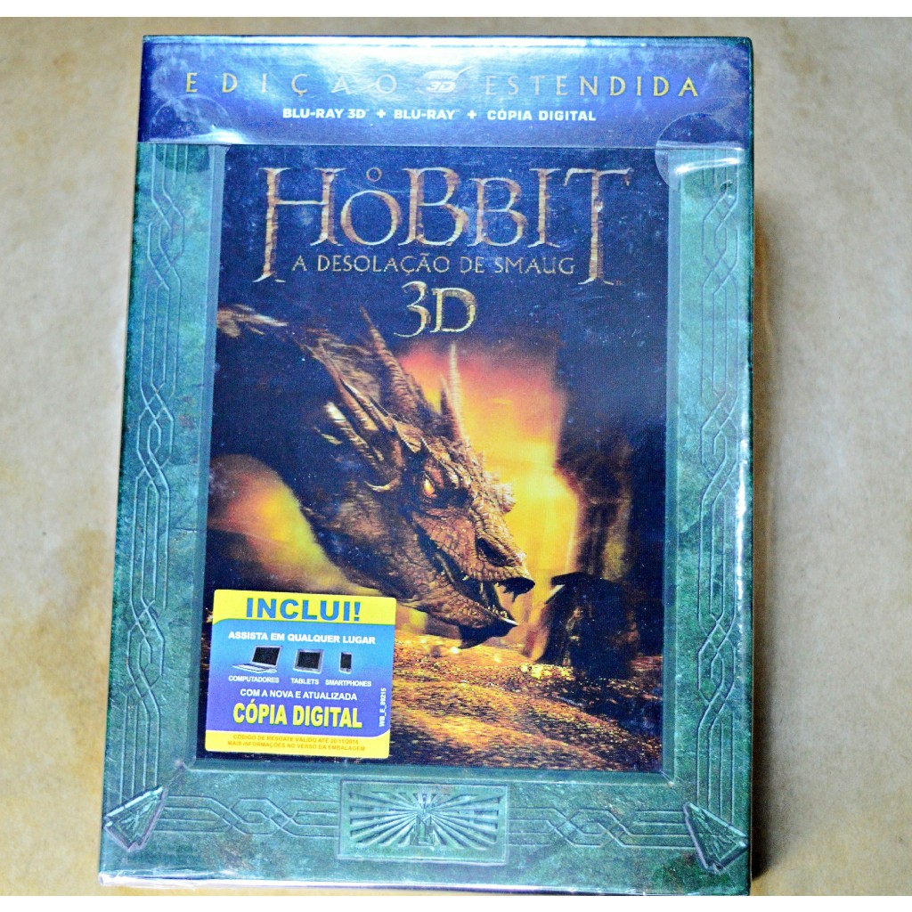 BLURAY 3D / BLURAY - O Hobbit - A Desolação de Smaug (Hobbit: The Desolation of Smaug) ED. ESTENDIDA LACRADO