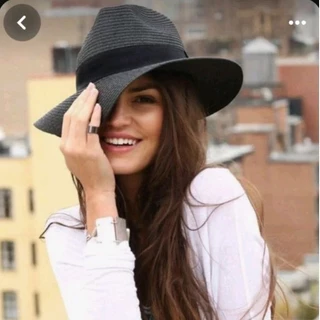 Chapéu Fedora FIBRA Sintética PRETO com Aba Flexível Unissex Linha Luxo