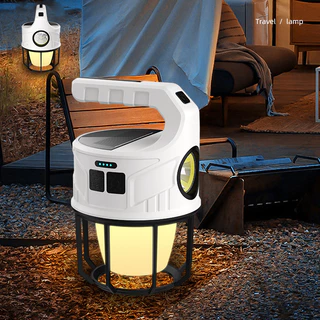 Lampião Lanterna Solar luz de Acampamento Portátil Multifuncional LED Com Recarregável por USB Luz De Emergência De Alta Potência Forte