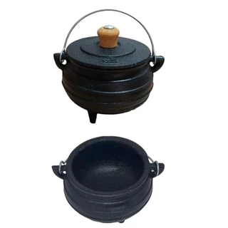 Panela Caldeirao de Ferro Fundido Com ou Sem Tampa N°2 750ml