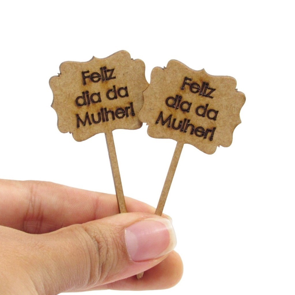 15 Plaquinhas Para Mini Vasinhos Feliz Dia Da Mulher Mdf Lembrancinhas em Oferta na Shopee