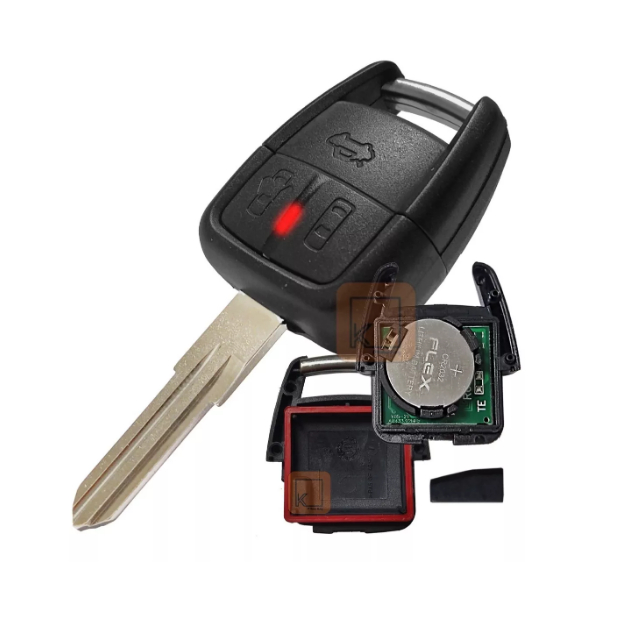 Custodia Portachiavi Con Telecomando A 2 Pulsanti Per Opel Corsa D Per - Foto 2