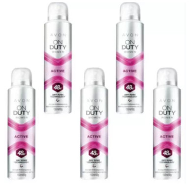 kit com 5 Desodorante aerosol On DUTY Active 48 hs (FEMININO ).