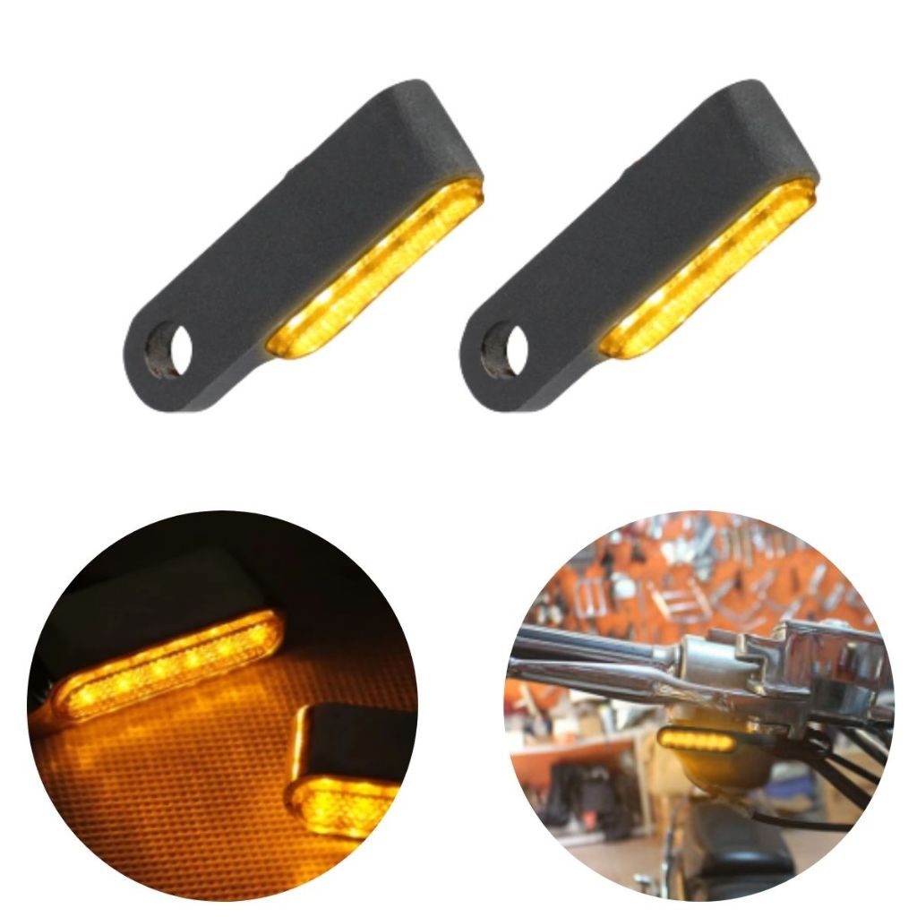 Pisca De Led Moto Custom Honda Yamaha Harley Suzuki Chopper