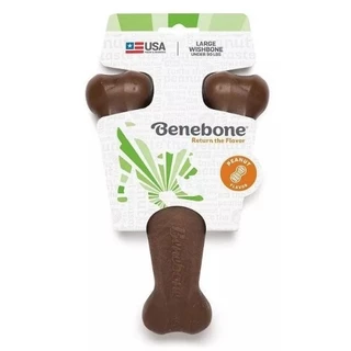 Benebone Wishbone Amendoim Grande Brinquedo De Cachorro