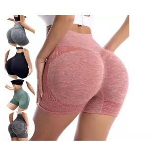 Short Esportiva Levanta Bumbum Yoga Academia Fitness Cintura Alta Elástica Secagem Rápida