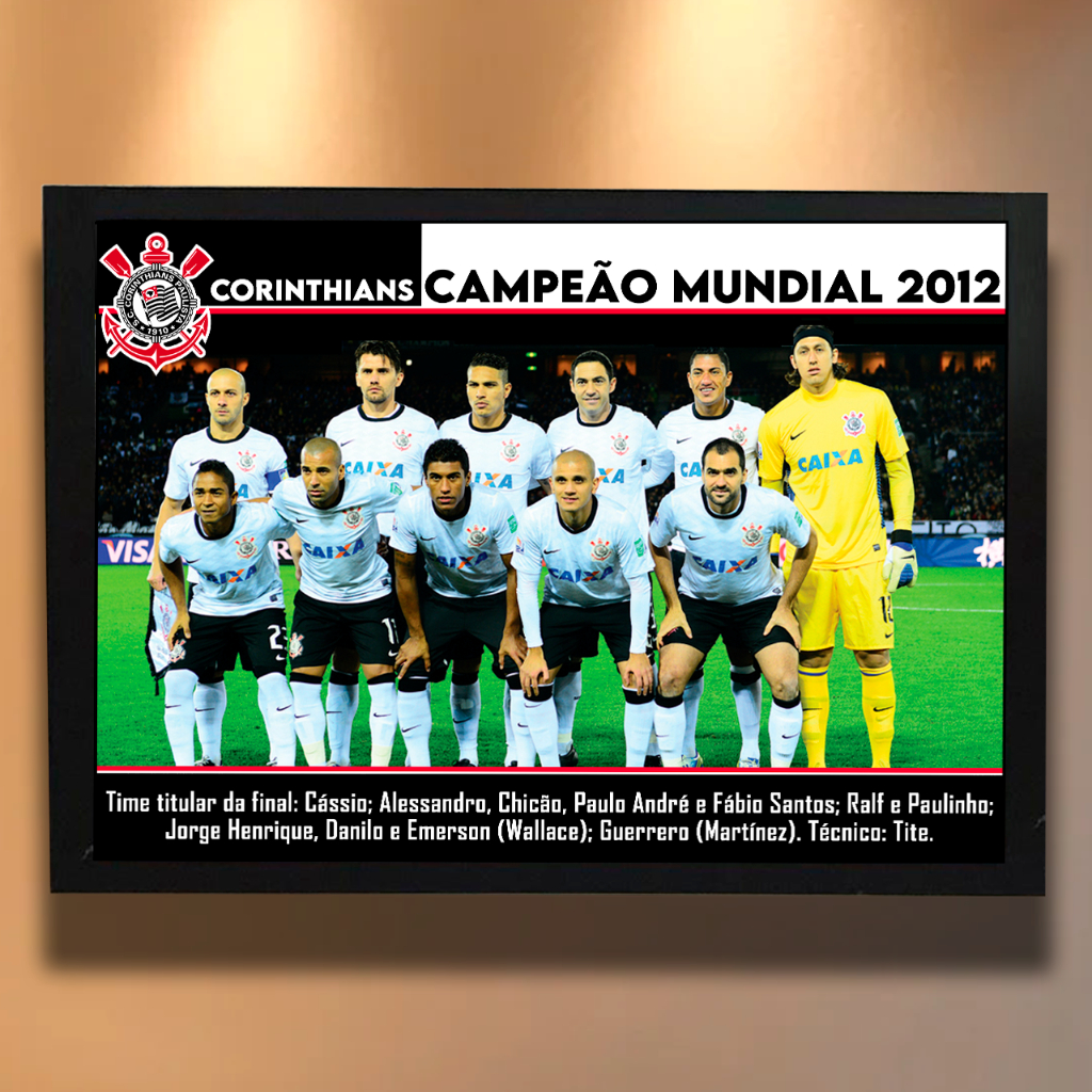Quadro Poster - Corinthians Campeão - Mundial, Libertadores 2012 ...