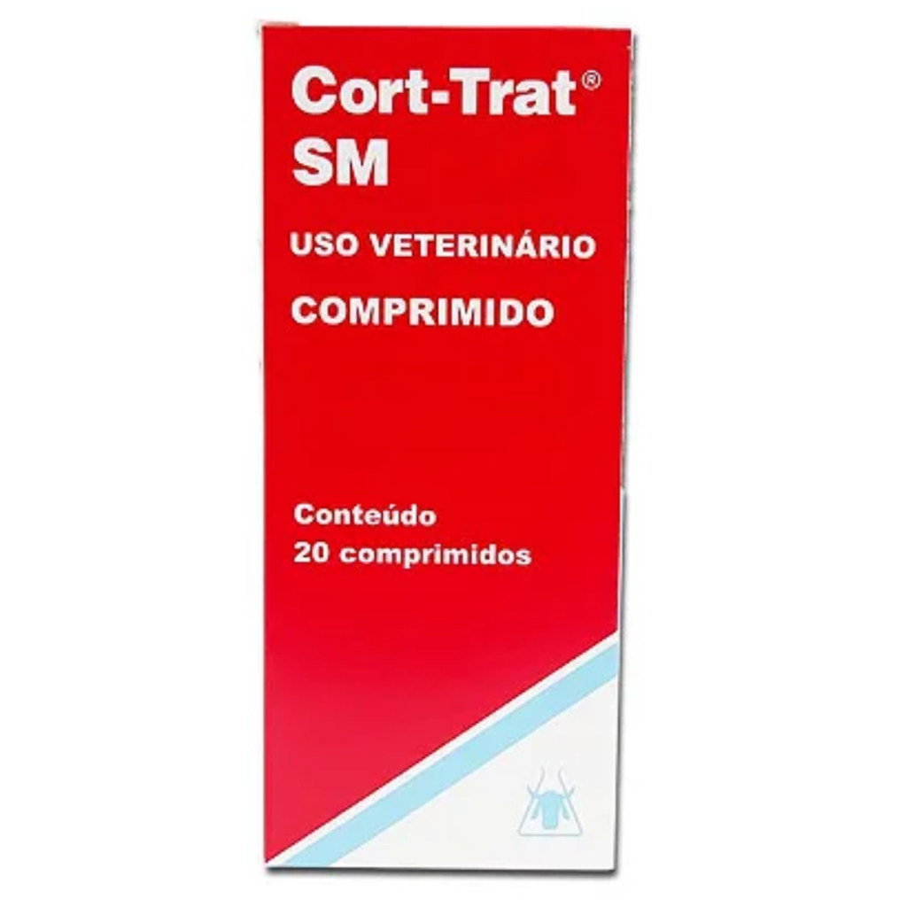 Cort-trat SM Anti-inflamatório Cães e Gatos 20 Comprimidos