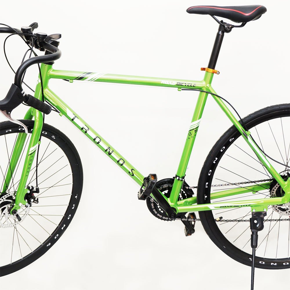 Bicicleta Tronos Speed 700c Aluminio 19 Pol, 21 Velocidades, Freio a Disco, Aro29, Verde