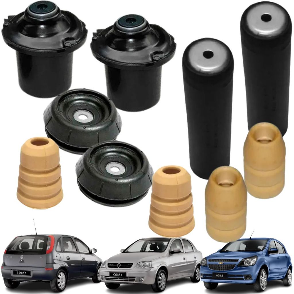 Kit Coxim Batente Corsa Dianteiro Traseiro 2002 2003 2004 2005 2006 ...