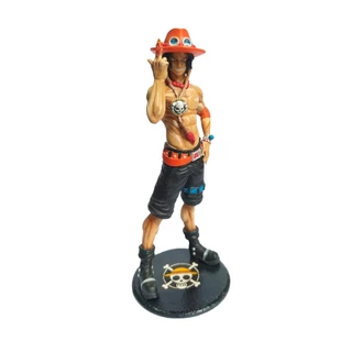 Estátua boneco Ace punhos de fogo One Piece miniatura colecionável