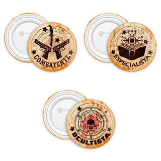 Botton Customizavel Ordem Paranormal RPG - Ordo Realitas Classes 3,5 cm