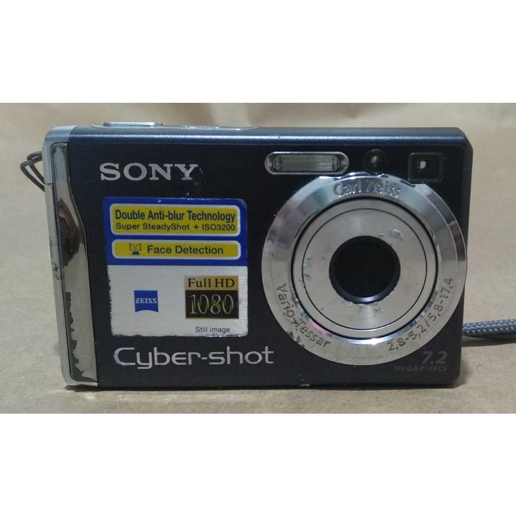 Câmera digital Sony Cybershot DSCW80 de 7,2 MP com zoom óptico de
