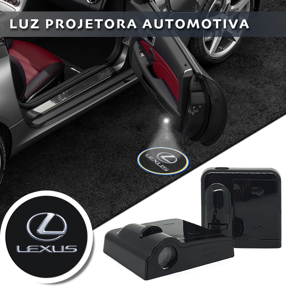 SSyang 2 Pezzi Lampada Da Proiezione A LED Per Auto, Proiettore Logo Luce Portiera Auto, Auto - Foto 6