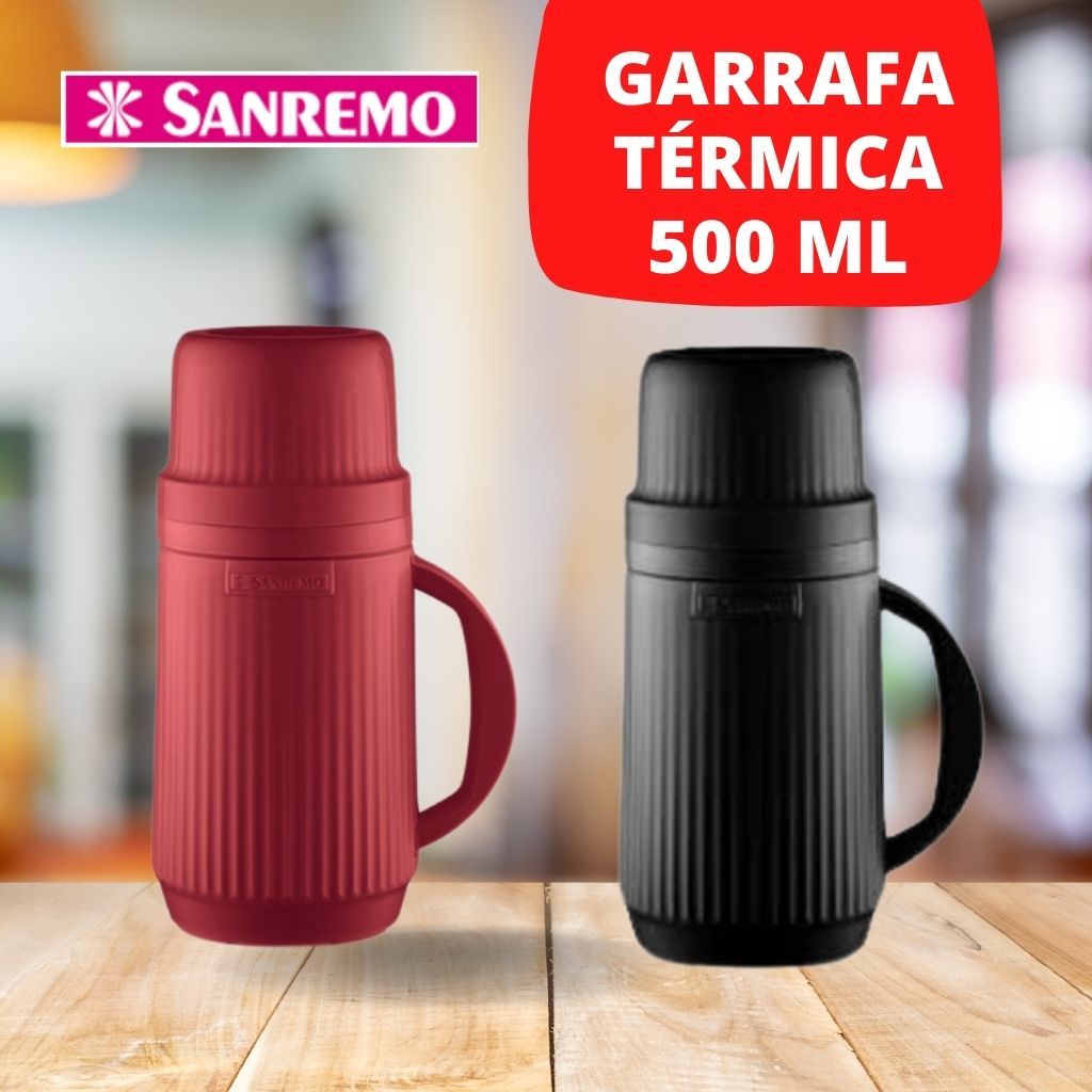 Garrafa Plástica Esportiva de 500ml, Cor Fumê, Sanremo em Promoção na  Shopee Brasil 2024