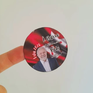 8 un. Adesivo Lula PT 2026 resistente à água À classe trabalhadora tudo pertence
