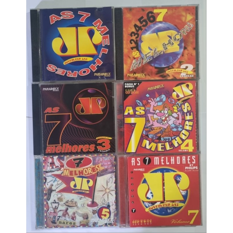 CDs Coleção As 7 Melhores da Jovem Pan - 6 CD'S - Vol. 1, 2, 3, 4, 5 e ...