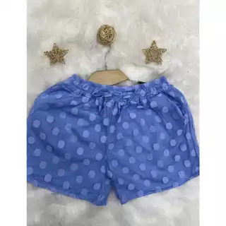 Kit 3 peças de shorts de tule poa grande cód 204
