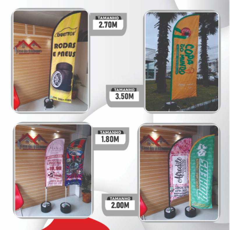 WIND BANNER COMPLETO PERSONALIZADO | Shopee Brasil