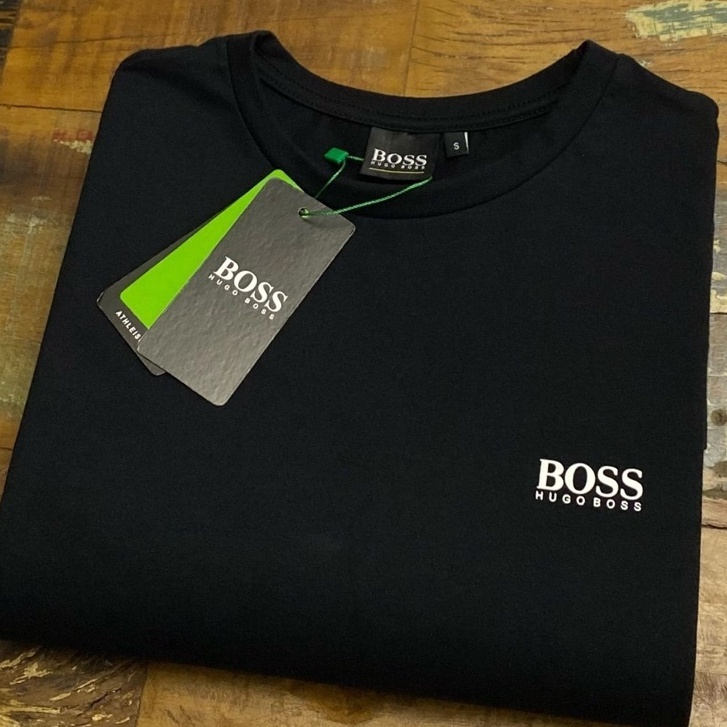 Camiseta Hugo Boss masculina 100% algodão padrão grife