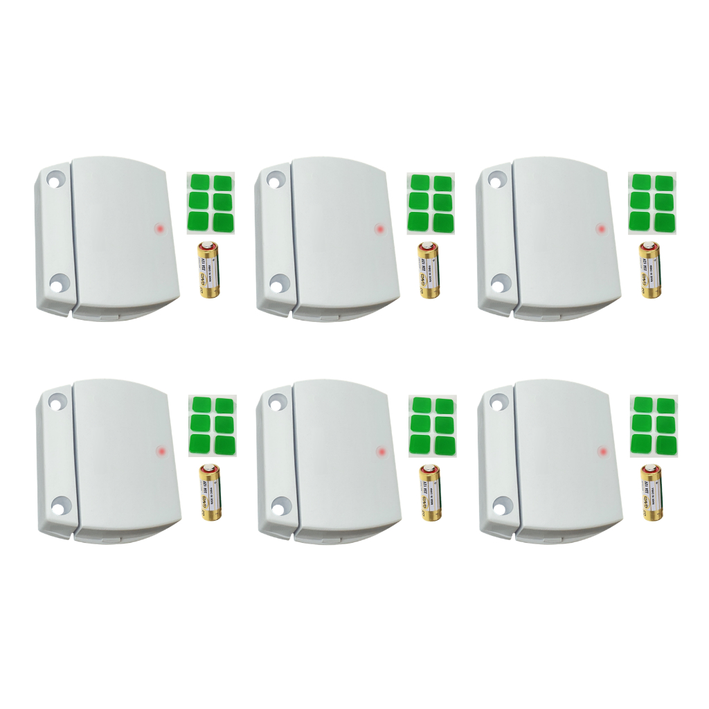 6 unid Sensor Magnético Sem Fio 433 Mhz p/ Alarmes | Shopee Brasil