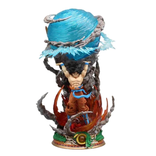 Action Figure Estatua Iluminada Genki Dama Goku Dragon Ball Z 25cm PVC Colecionavel Anime Geek