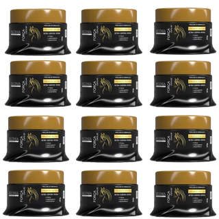 12 Unidades Máscara Força Capilar 300g Begônia Gold