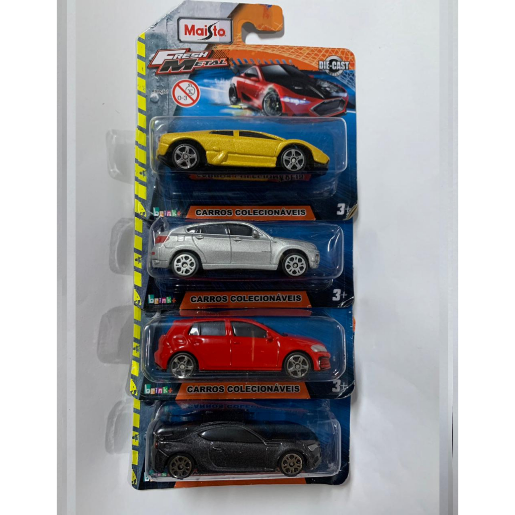 Kit Com 4 Carrinhos Cod 410 - Maisto