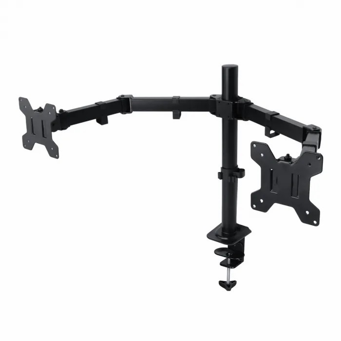 Suporte 2 Monitor Tv Aço Mesa Articulad Vesa Ajuste 10" / 32"