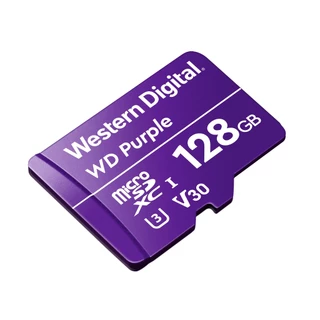 Cartão de Memória Micro SD Intelbras WD Purple 128Gb 64TBW Câmeras Monitoramento 24/7h