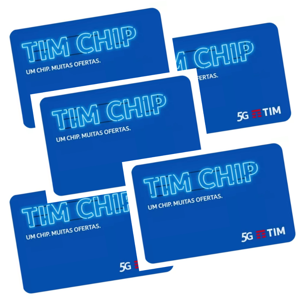 30 UNIDADES Tim Chip Triplo Corte/ 4G Compatível 5G DDD Livre