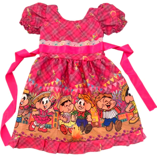 Vestido Festa Junina Infantil Com Forro
