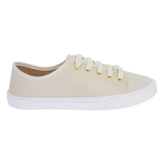 Tenis Moleca Feminino Baixo Conforto Virgínia Moda Creme