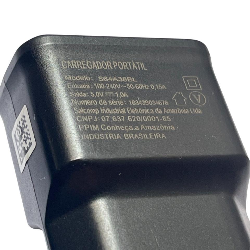 Carregador Tomada Plug Adaptador Fonte Usb 1a 5v Bivolt Salcomp Celular ...