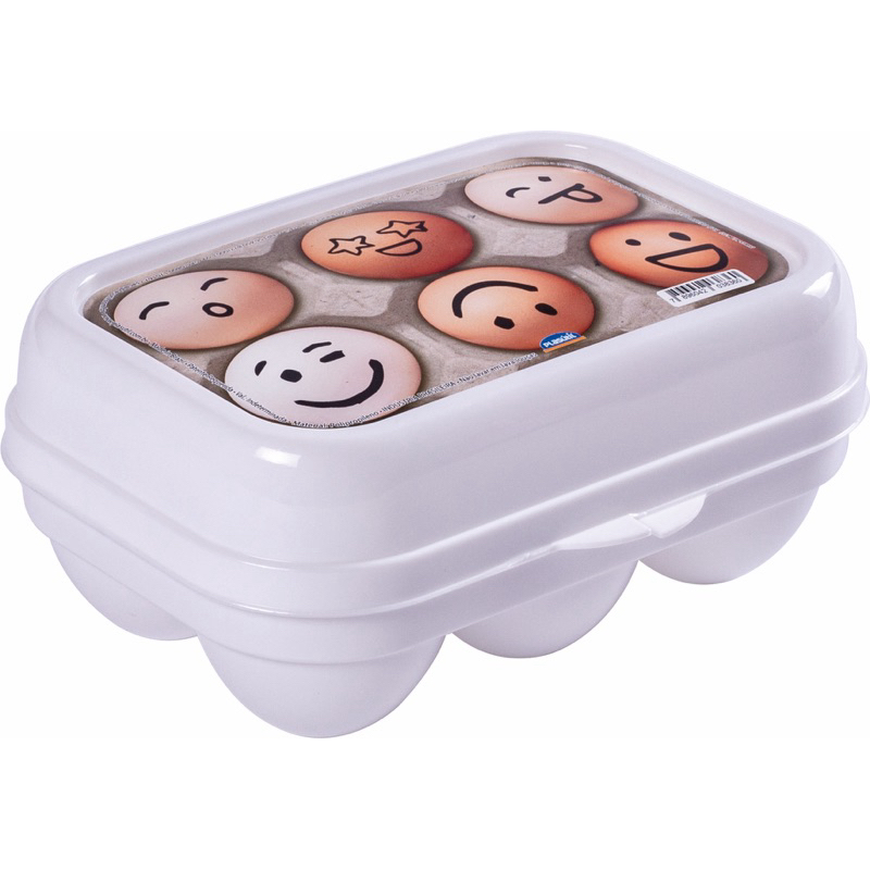 Porta Ovos com 6 cavidades - Branco