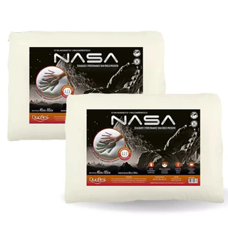 Kit 2 Travesseiros Nasa Macio 10cm Viscoelástico Antiácaro Duoflex