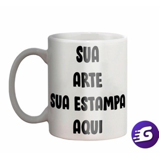 Caneca Personalizada Porcelana - Com a Sua Arte - Enviamos em 24hrs