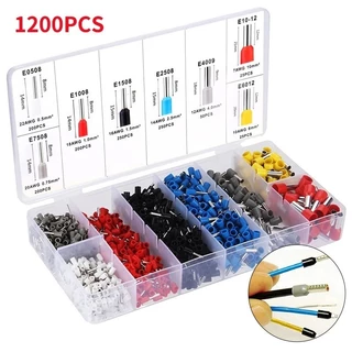 Kit 1200 Peças Terminal Tubular Ilhos Até 10mm Variados - 800 Peças - 400 Peças