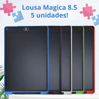 Kit 5 Unidades De Lousa Mágica Tela Lcd 8.5/10/12 Polegadas Infantil De Escrever E Desenhar